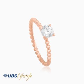 UBS Cincin Emas Arty Solitaire - Ecd1419 - 17K