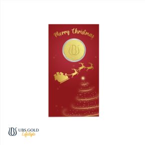 UBS Gold Angpao Emas Christmas 0.1 Gr