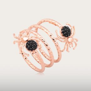 BLACK SPIDER RING