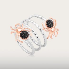 BLACK SPIDER RING