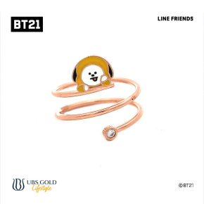 UBS Cincin Emas BT21 Hangout Chimmy - Line Friends - Ahc0006 - 17K