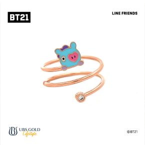 UBS Cincin Emas BT21 Hangout Mang - Line Friends - Ahc0007 - 17K