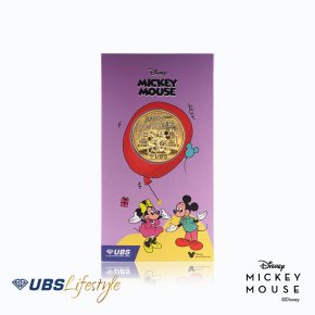 UBS Angpao Emas Disney Mickey Dan Minnie Mouse New Year 0.2 Gr