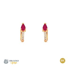 UBS Anting Emas Rachel Rose - Cad1002K - 8K