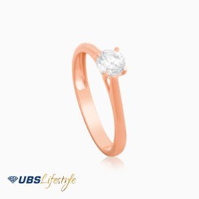 UBS Cincin Emas Solitaire - Cc14822R - 17K