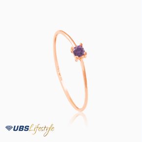 UBS Cincin Emas Birthstone - Cc15500-2 - 17K - Feb