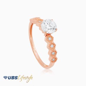 UBS Cincin Emas Solitaire - Cc16026R - 17K