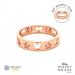 UBS Cincin Emas Disney Mickey & Minnie Mouse - Ccy0111 - 17K