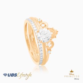 UBS Cincin Emas Disney Princess Cinderella - Ccy0131 - 17K