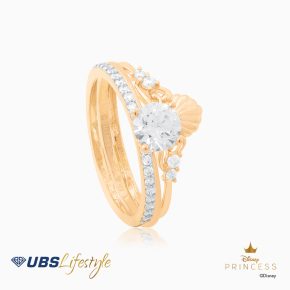 UBS Cincin Emas Disney Princess Ariel - Ccy0134 - 17K