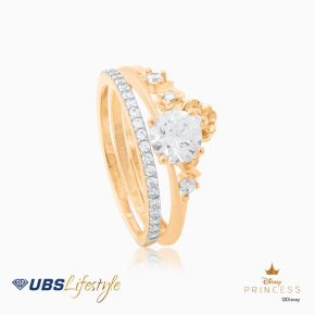 UBS Cincin Emas Disney Princess Belle - Ccy0135Y - 17K