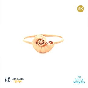 UBS Cincin Emas Disney Little Mermaid - Ccy0185K - 8K