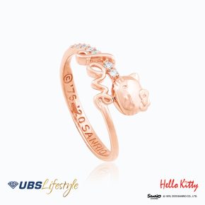 UBS Cincin Emas Sanrio Hello Kitty - Ccz0024R - 17K