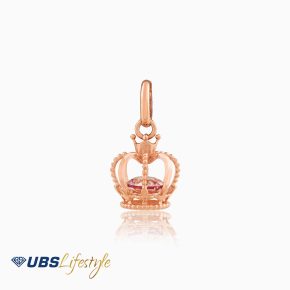 UBS Liontin Emas Krone - Cdl0057 - Merah - 17K