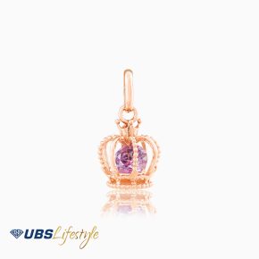 UBS Liontin Emas Krone - Cdl0057 - Merah - 17K