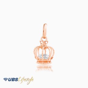 UBS Liontin Emas Krone - Cdl0057 - Merah - 17K