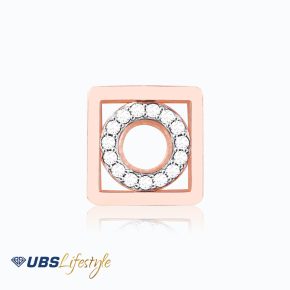 UBS Liontin Emas Carendelano Alpha Cube O - Cdm0132R - 17K