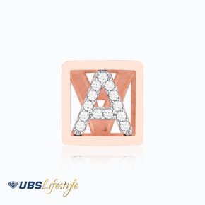 UBS Liontin Emas Carendelano Alpha Cube A - Cdm0141R - 17K
