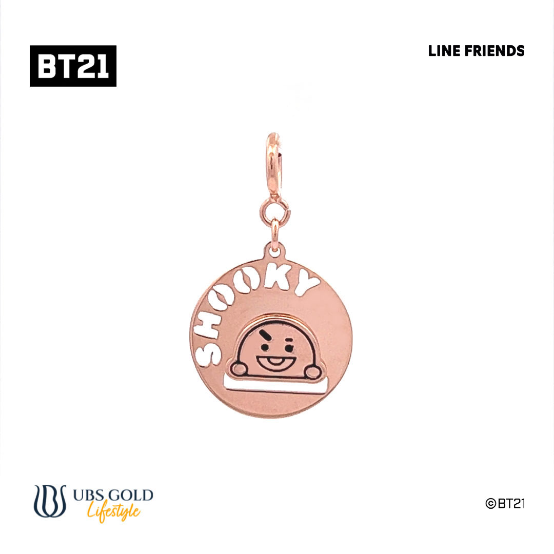 UBS Liontin Emas BT21 Hangout Shooky - Line Friends - Chm0029 - 17K