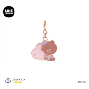 UBS Liontin Emas Line Friends Brown - Chm0032 - 17K