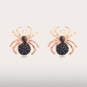BLACK SPIDER EARRING
