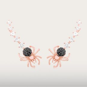 BLACK SPIDER EARRING