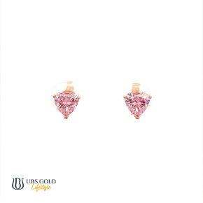 UBS Anting Emas Rachel Rose - Cwb0836P - 17K - Pink