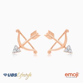 UBS Anting Emas Emoji - Cwq0003R - 17K