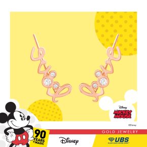 UBS Anting Emas Disney Mickey Mouse - Cwy0022 - 17K