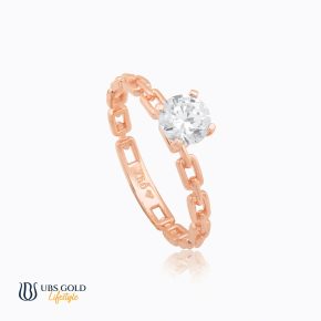 UBS Cincin Emas Arty Solitare - Ecd1417R - 17K