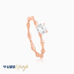 UBS Cincin Emas Arty Solitaire - Ecd1418 - 17K