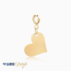 LIONTIN EMAS LETTERA SMALL HEART 17K