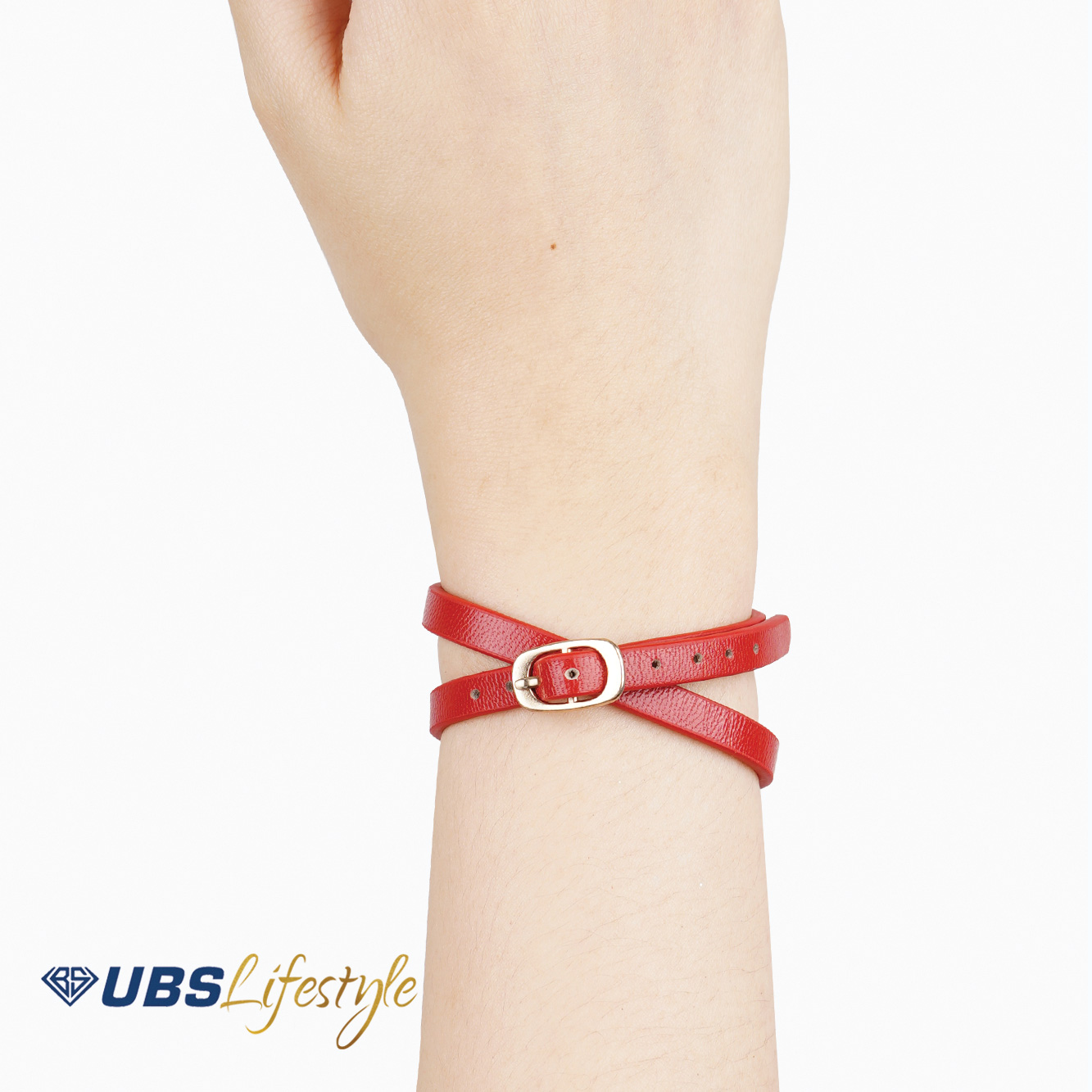 Gelang Miami Gesper - Merah - 5.5MM