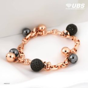 BLACK & ROSE CANDY BRACELET
