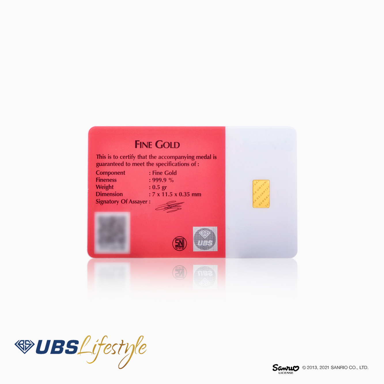 UBS Sanrio Chinese New Year 0.5 Gr