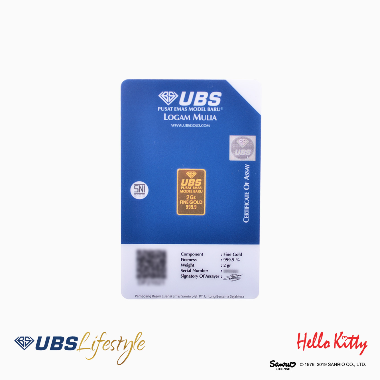 UBS Logam Mulia Sanrio Hello Kitty 2 Gr