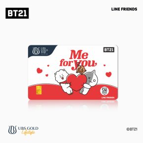 UBS Logam Mulia BT21 Valentine Me For You 0.1 Gr