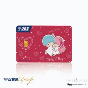 UBS Logam Mulia Sanrio Little Twin Stars Happy Wedding 0.1 Gr