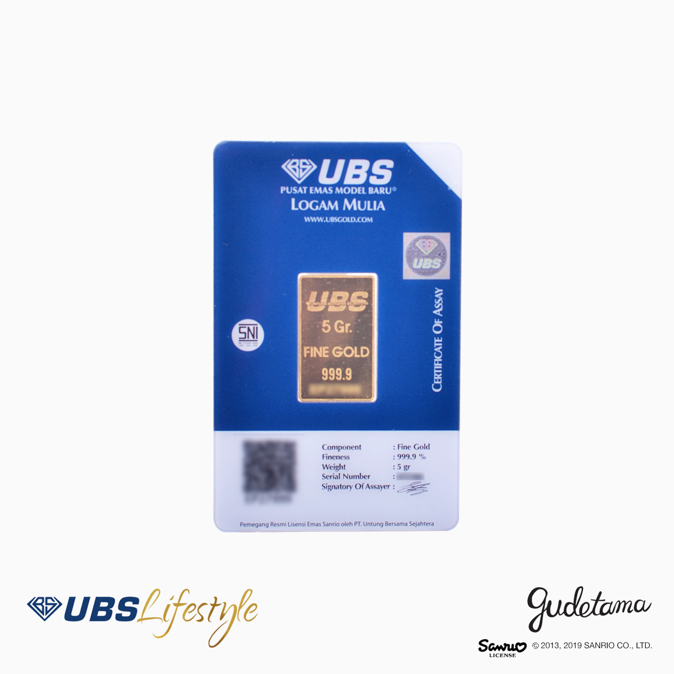 UBS Logam Mulia Sanrio Gudetama 5 Gram