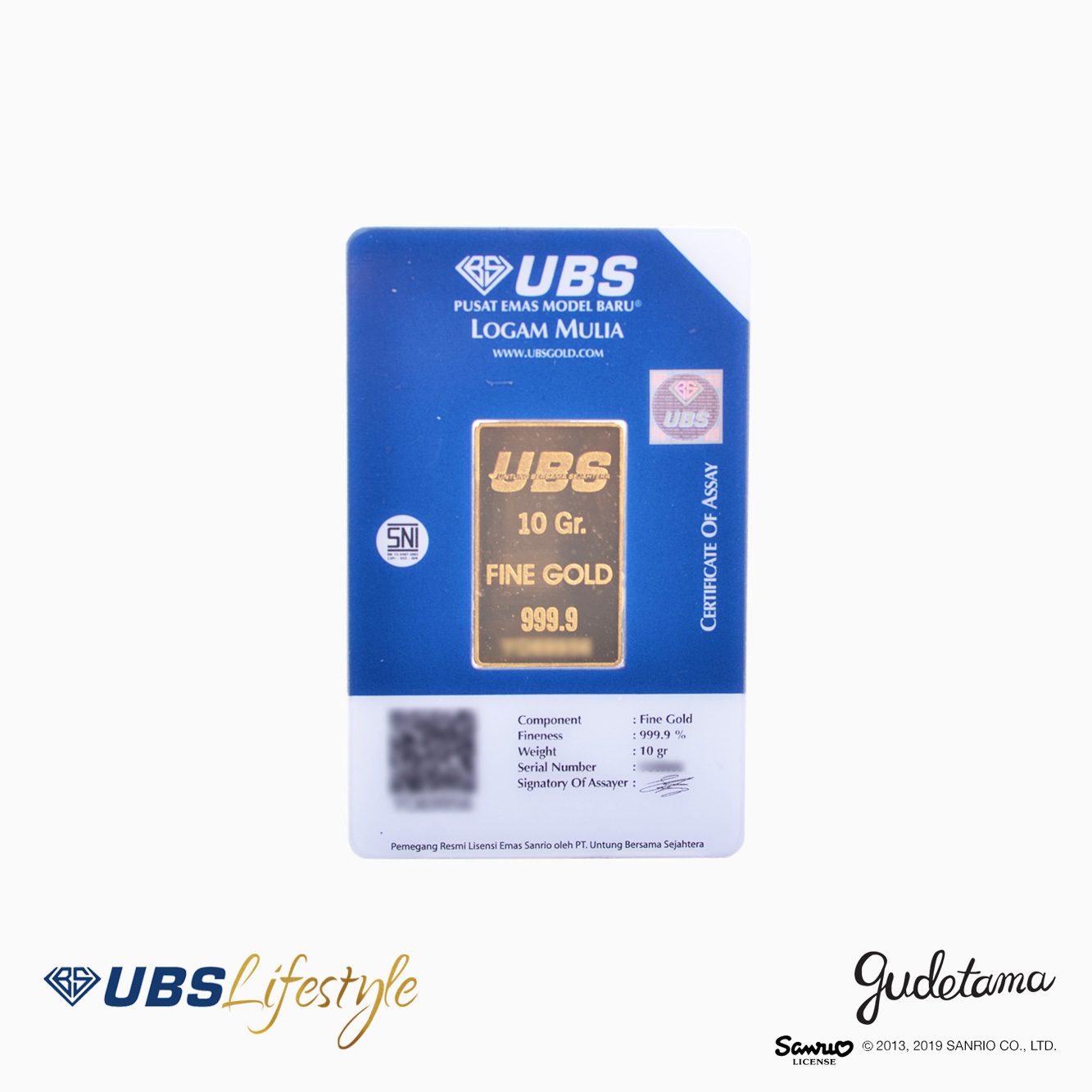 UBS Logam Mulia Sanrio Gudetama 10 Gr