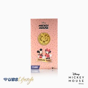 ANGPAO EMAS DISNEY MICKEY & MINNIE EDISI THANK YOU 0.2 GR