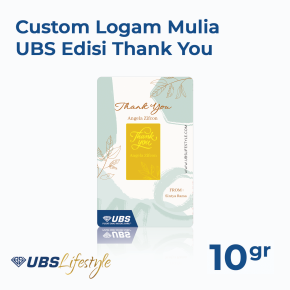 UBS Logam Mulia Custom Thank You 10gr - Floral