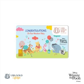 UBS Logam Mulia Disney Winnie The Pooh New Born 0.5 Gr