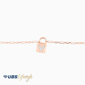 UBS Gelang Emas Carendelano Alpha Glitz V - Kdg0103R - 17K