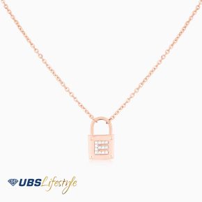 UBS Kalung Emas Carendelano Alpha Glitz E - Kdk0100R - 17K