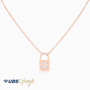 UBS Kalung Emas Carendelano Alpha Glitz O - Kdk0108R - 17K