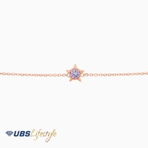 UBS Gelang Emas Birthstone - Kgv6524-6 - 17K - Jun