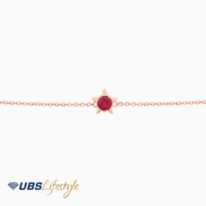 UBS Gelang Emas Birthstone - Kgv6524-7 - 17K - Jul
