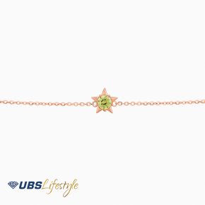 UBS Gelang Emas Birthstone - Kgv6524-8 - 17K - Aug