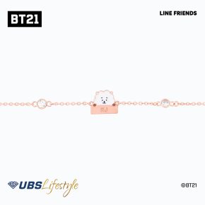 UBS Gelang Emas BT21 Basic RJ - Line Friends - Khg0012R - 17K